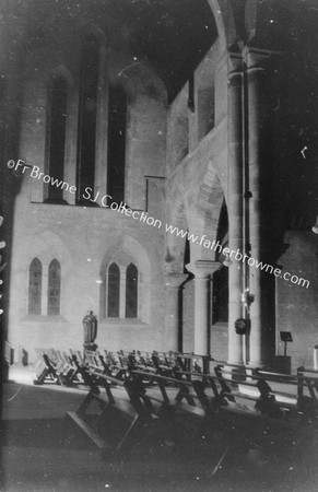 MOUNT ST JOSEPHS CHURCH BY FLASHLIGHT N.TRANSEPT & CHAPELS FROM S.